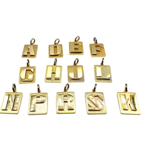 Vintage Brass Art Deco Letters