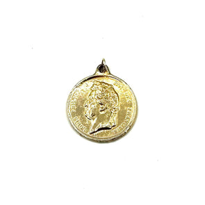 Vintage French Coin Charm