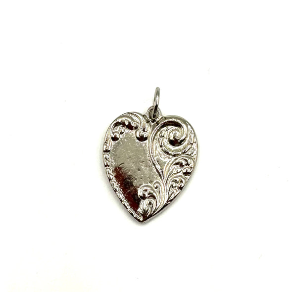 Silver-Plated Filigree Heart