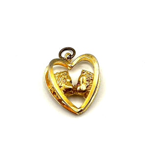 Vintage Kissy Face Charm