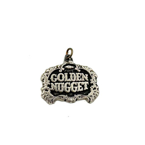 Vintage Silver Golden Nugget Charm