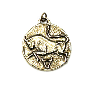 Vintage French Taurus Charm