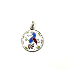 Vintage Enamel Bird Charm