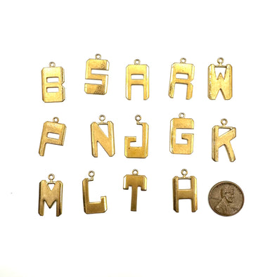 Brass Italian Letters