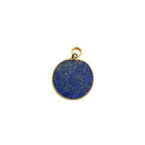 Gold-Plated Lapis Coin