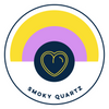 14K Smoky Quartz Heart for Protection