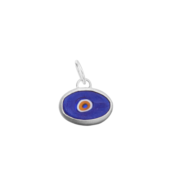 Blue Protection Juju Eyeball in Sterling Silver