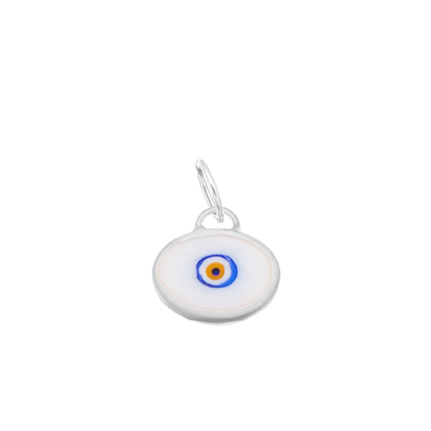 White Protection Juju Eyeball in Sterling Silver