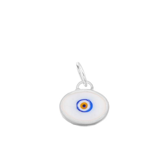 White Protection Juju Eyeball in Sterling Silver