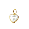 14K Flat Mother of Pearl Heart for Love