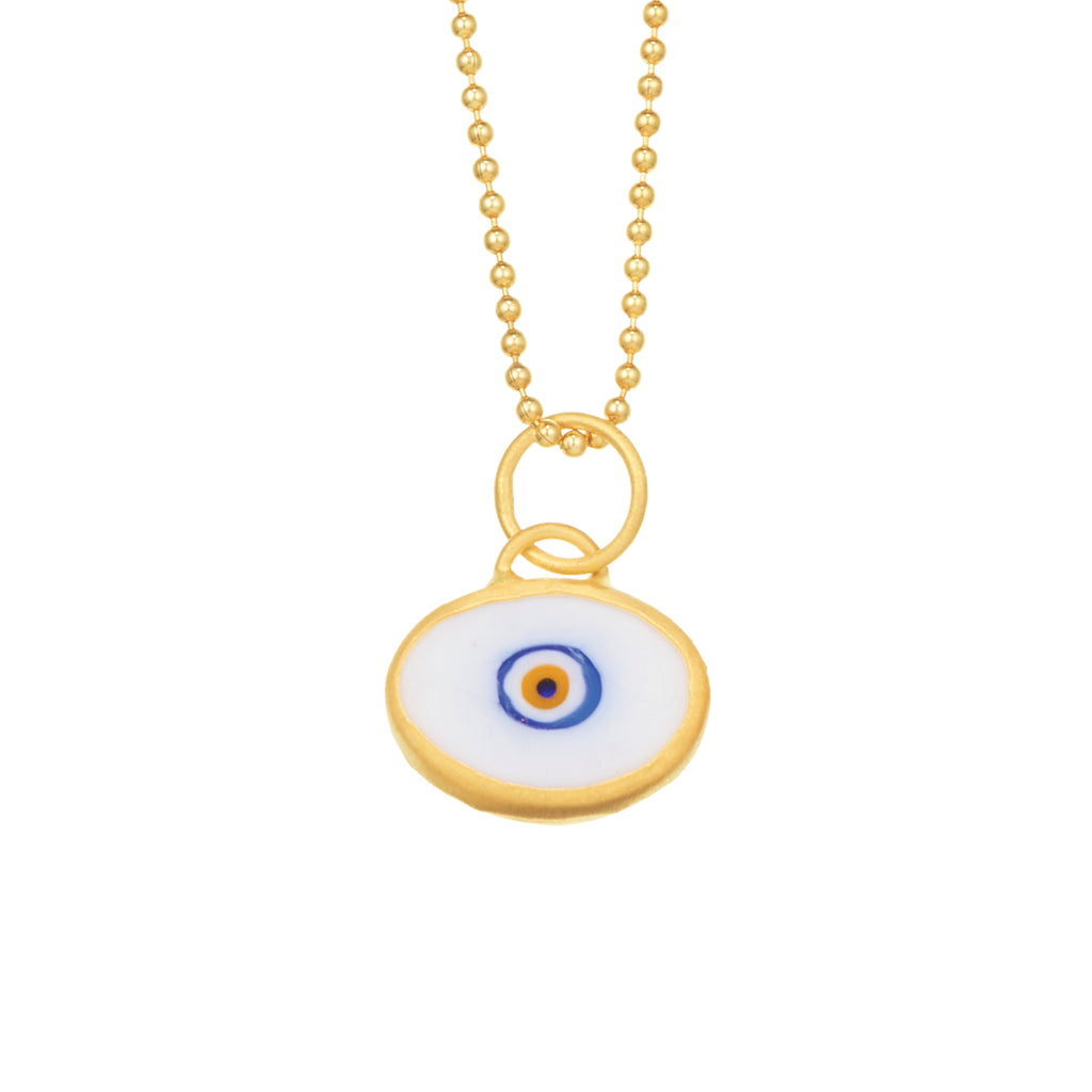 White Protection JuJu Eye in 24K Gold – JuJu Supply Co.