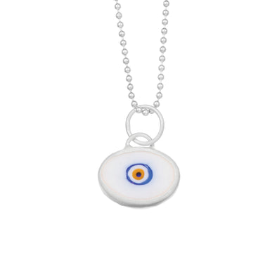 White Protection Juju Eye in Sterling Silver